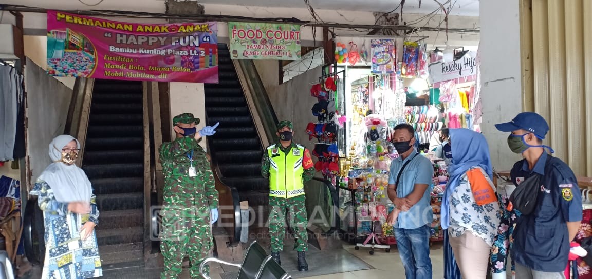 Dandim Kolonel Inf Romas Tinjau Beberapa Pusat Perbelanjaan di Bandarlampung