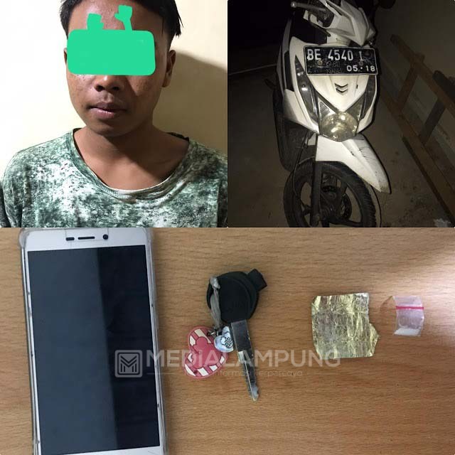 Bawa Sabu, Pemuda Asal Metro Pusat Diamankan