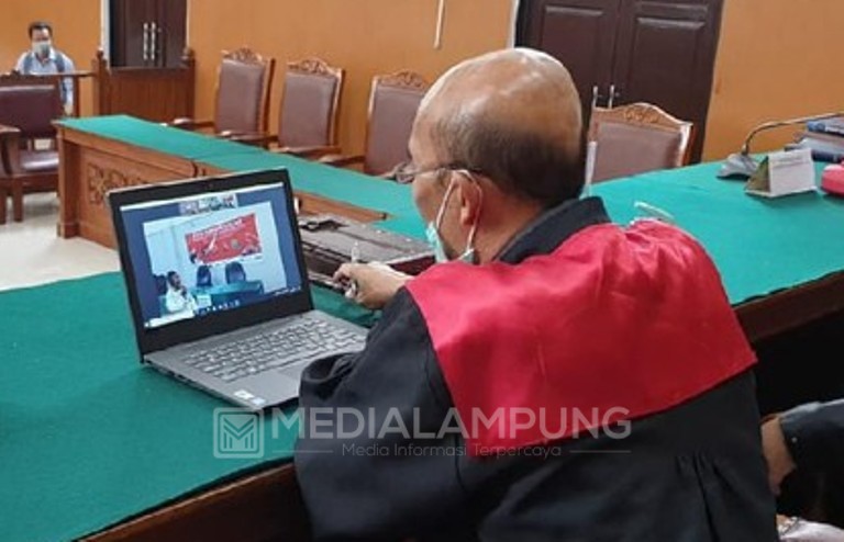 PN Kelas I.A Tanjung Karang Tetap Sidang Secara Online