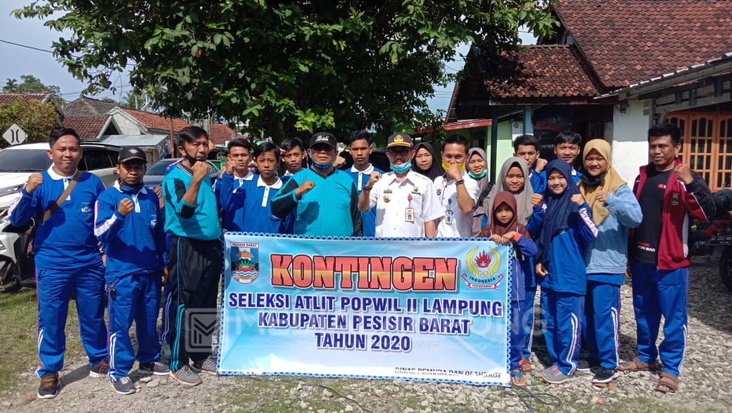 Ikuti Seleksi Popwil II Lampung, Dispora Pesbar Lepas 20 Atlet IPSI-PBSI