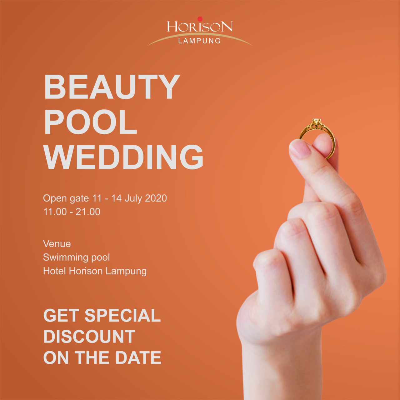 Gelar Booth Wedding 11–14 Juli di Area Swimming Pool Horison Lampung, Dapatkan Diskon hingga Rp4 Juta
