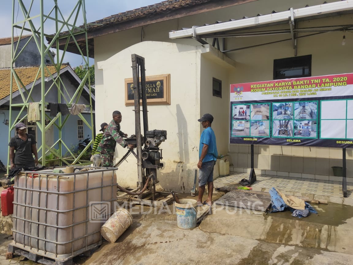 Warga Waylaga Berterimakasih kepada Kodim 0410/KBL Atas Pembuatan Sumur Bor