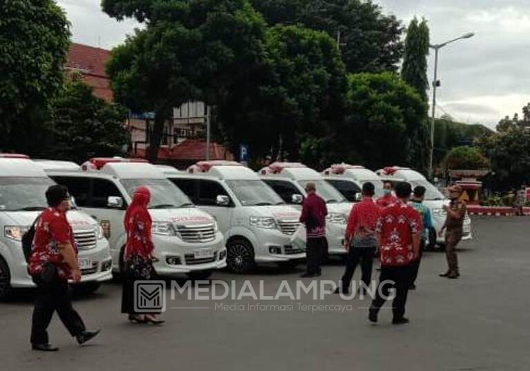 Pemkot Bandarlampung Mulai Operasionalkan 12 Ambulance Baru