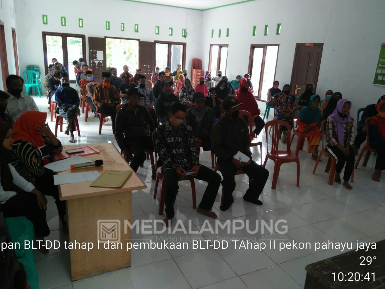 Pekon Margajaya dan Pahayujaya Tutup Penyaluran BLT-DD Tahap I