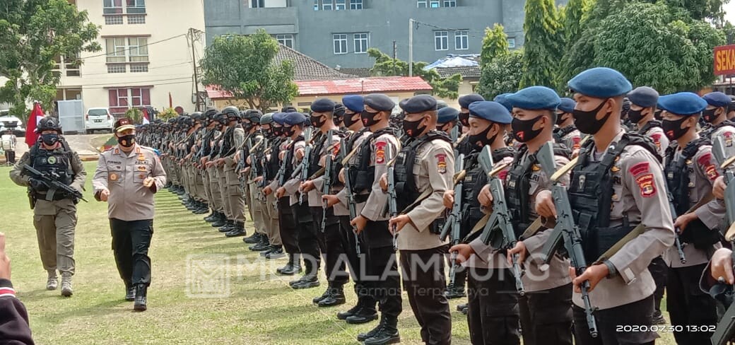 Selesaikan Tugas BKO Polda Papua, 202 Personil Brimob Kembali ke Lampung
