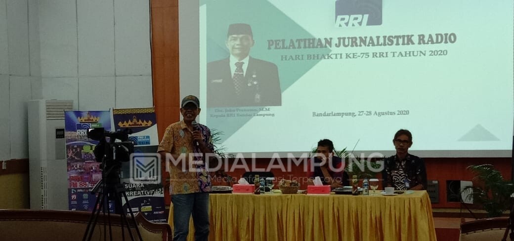 Jaring Jurnalis Muda, RRI Lampung Gelar Pelatihan Jurnalistik Radio