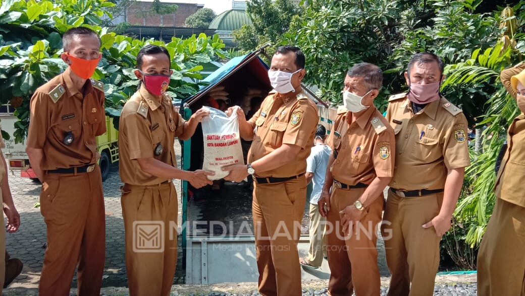 Kecamatan TkB Kembali Terima Bantuan Beras dari Pemkot Bandarlampung
