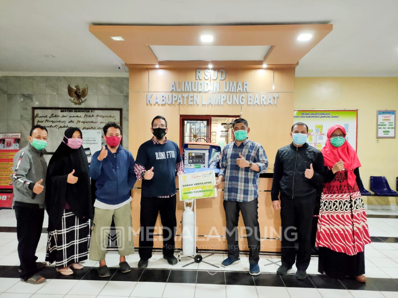 RSUDAU Terima Bantuan  Ventilator Senilai Rp200 Juta Lebih dari ILUNI FTUI