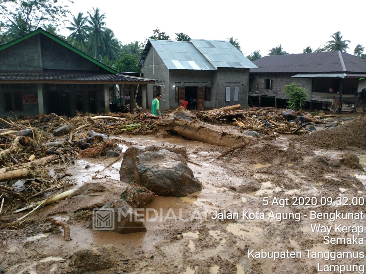 Sekitar 350 Rumah Terdampak Banjir Bandang Semaka Tanggamus