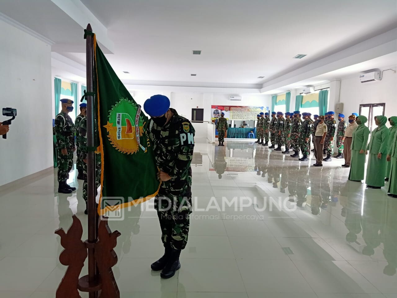 Denpom II/3 Lpg Gelar Pengantar Alih Tugas dan Purna Tugas Personil