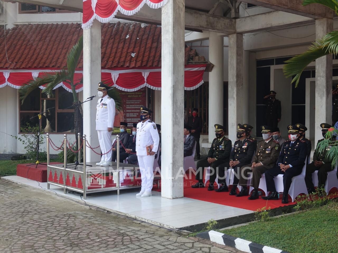 Perayaan HUT Ke-75 RI di Lamteng Penuh Kesederhanaan