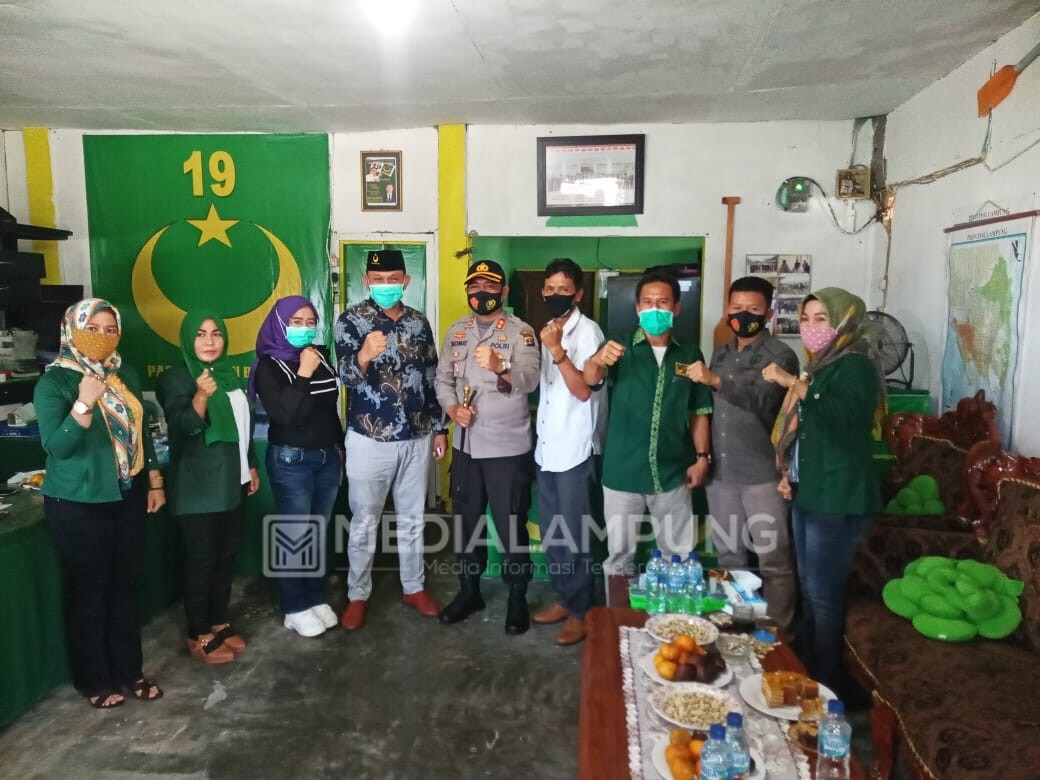 Jaga Kekondusifan Jelang Pilkada, Kapolres Lambar Kunjungi Parpol