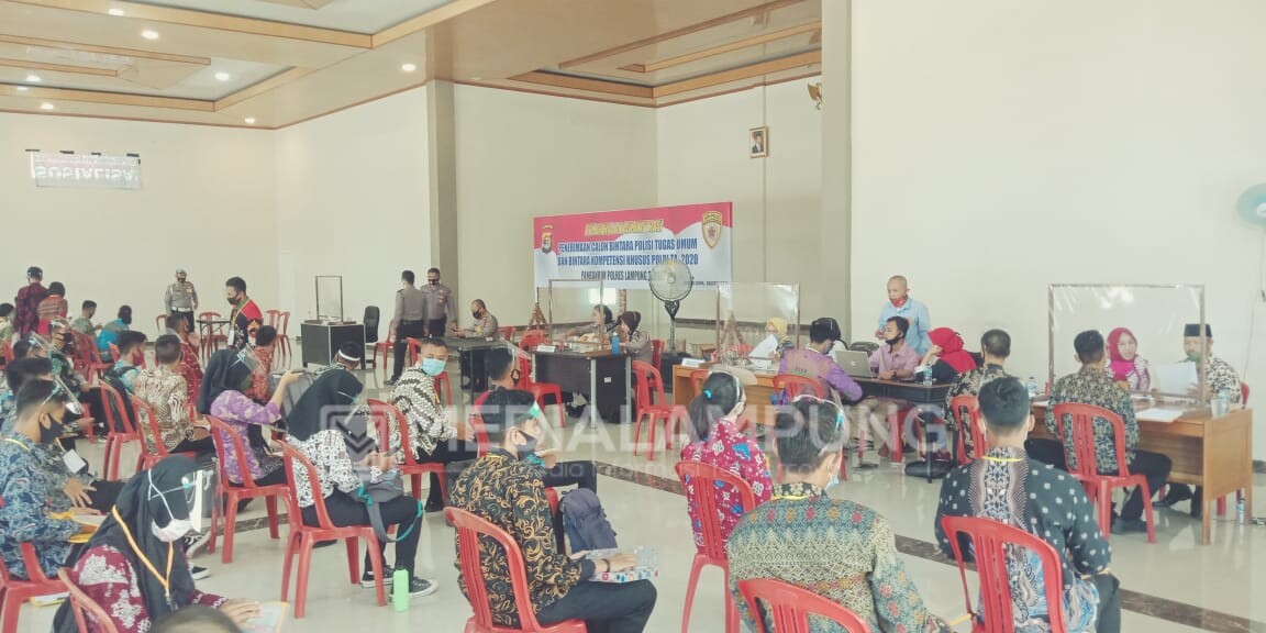 371 Calon Bintara Polri di Lamteng Tes Rikmin