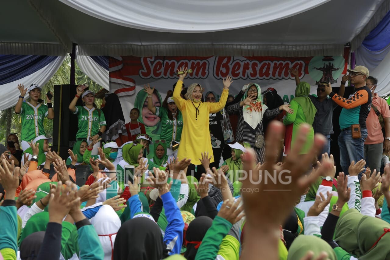 Pasangan Bersinar Gaet Hati Pemilih Melalui Gebyar Senam dan Ronda