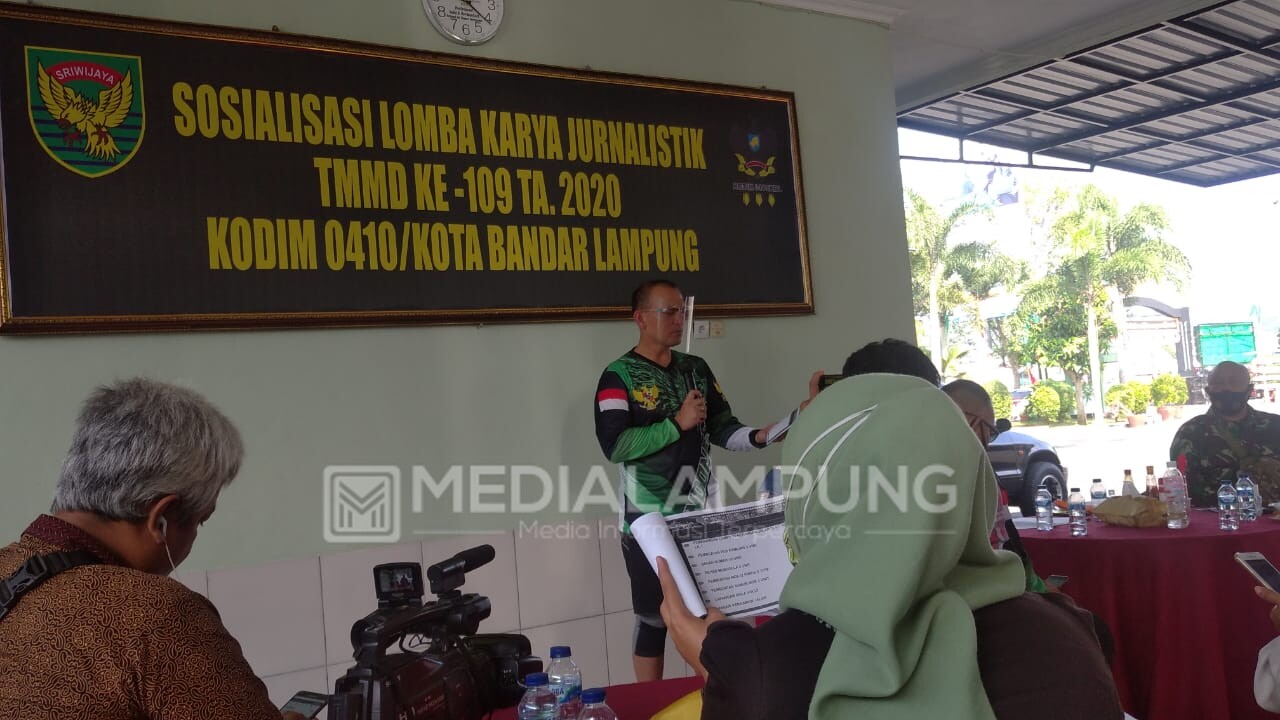 Kodim 0410/KBL Sosialisasikan Lomba Karya Jurnalistik