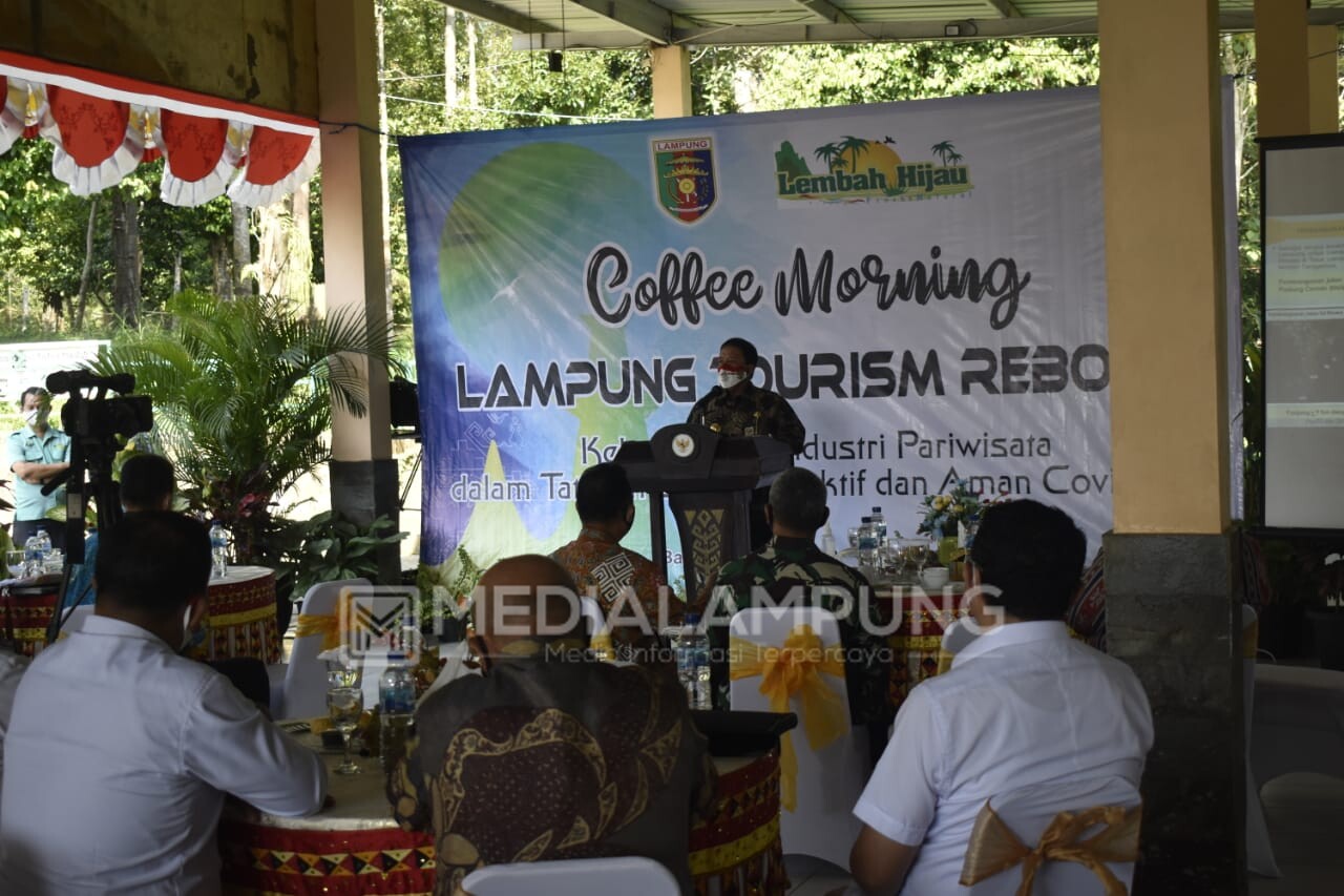 Danrem 043/Gatam Hadiri Coffee Morning bersama Gubernur Arinal 