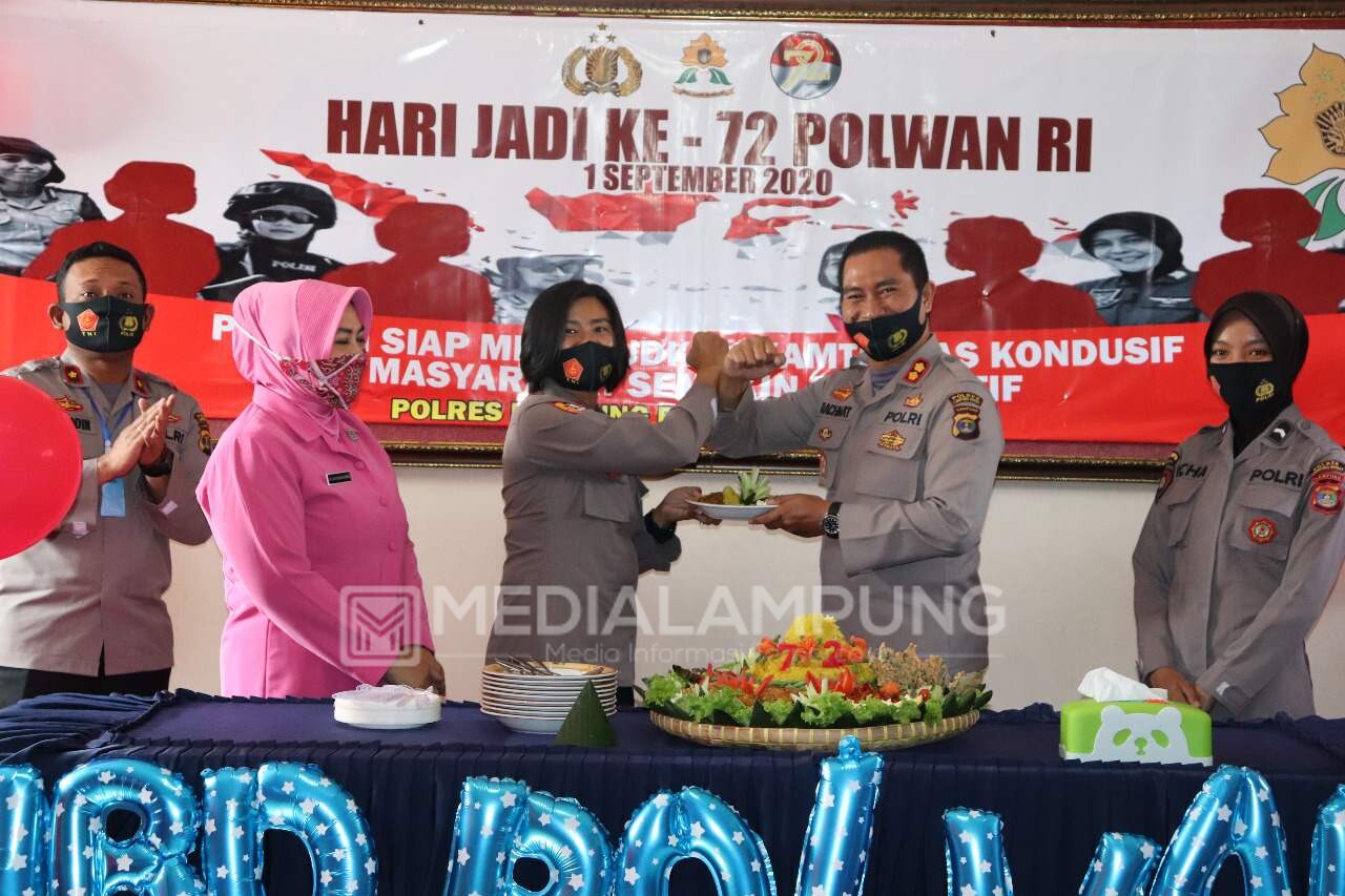 Syukuran HUT ke-72, Ini Pesan Kapolres untuk Polwan 