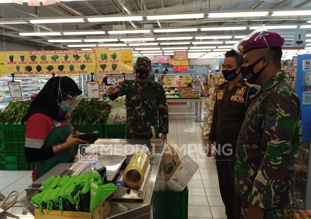 Antisipasi Penyebaran Virus Corona, Kodim 0410 Intens Patroli Prokes