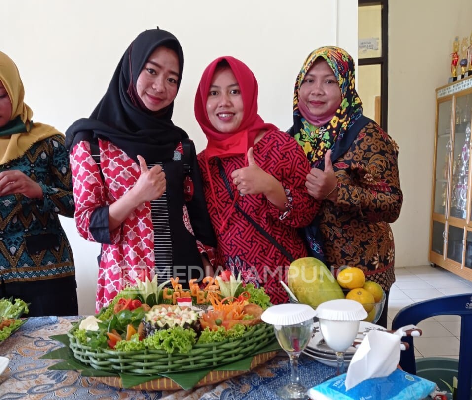 PKK Pekon Sukadamai Raih Juara Lomba Nasi Tumpeng