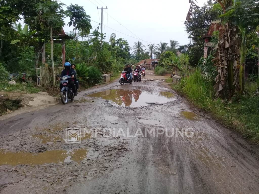 80 Persen Jalan Provinsi di Waykanan Rusak Parah