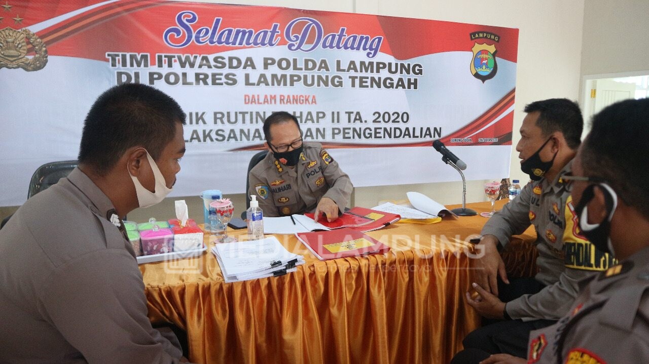 Supervisi Wasrik Tahap II Evaluasi Capaian Kinerja Polres Lamteng