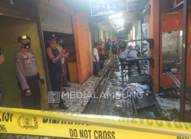 Kepolisian Gelar Olah TKP Kebakaran Pasar Gadingrejo, Ini Hasilnya