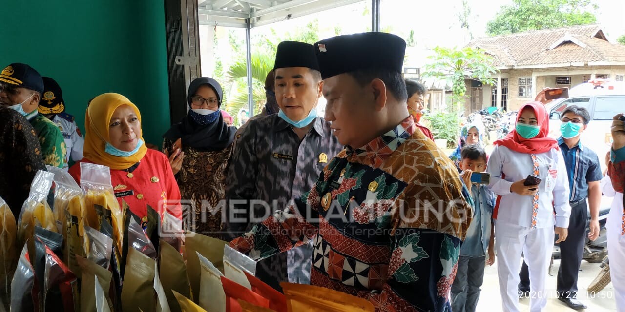 Wabup dan Ketua DPRD Apresiasi Pekon Trimulyo Bangun Kios Promosi Hasil UMKM 