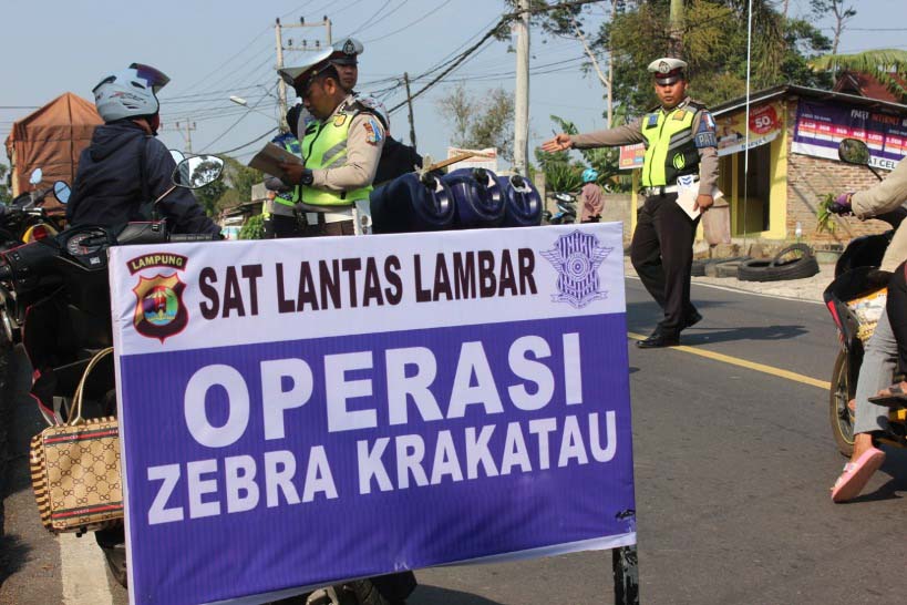 Mulai 26 Oktober, Satlantas Gelar Operasi Zebra Krakatau 2020