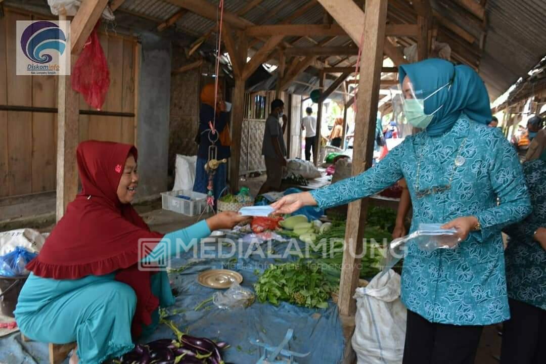 TP-PKK Lamteng Kembali Laksanakan Gebrak Masker