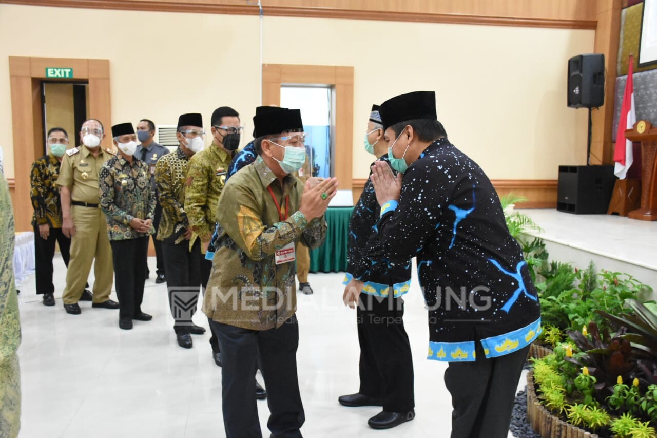 Herman HN Hadiri Sertijab Kepala BPK Lampung