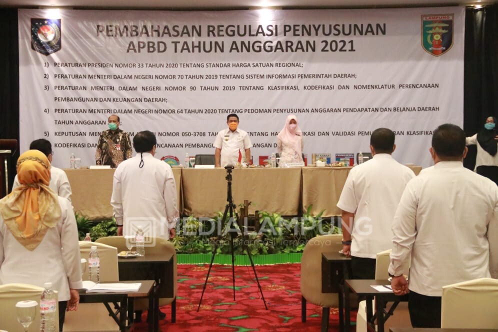 Pemprov Lampung Bahas Regulasi Penyusunan APBD 2021