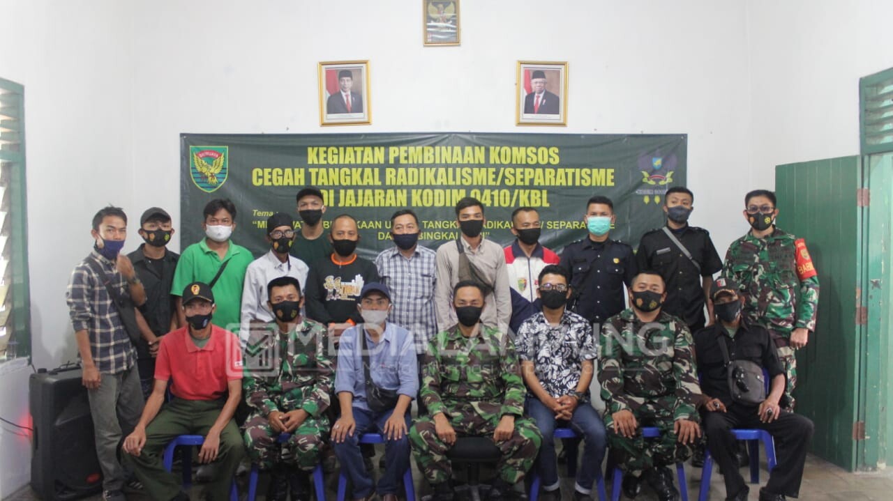 Staf Teritorial Kodim 0410 Berikan Materi Pelaksanaan Pembinaan Komsos