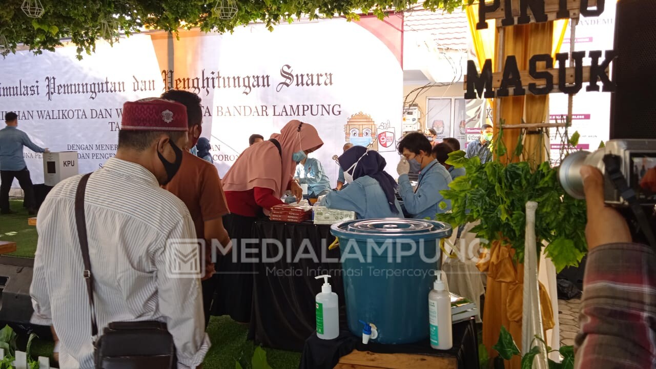 KPU Kota Bandarlampung Gelar Simulasi Perhitungan Suara dengan Sirekap