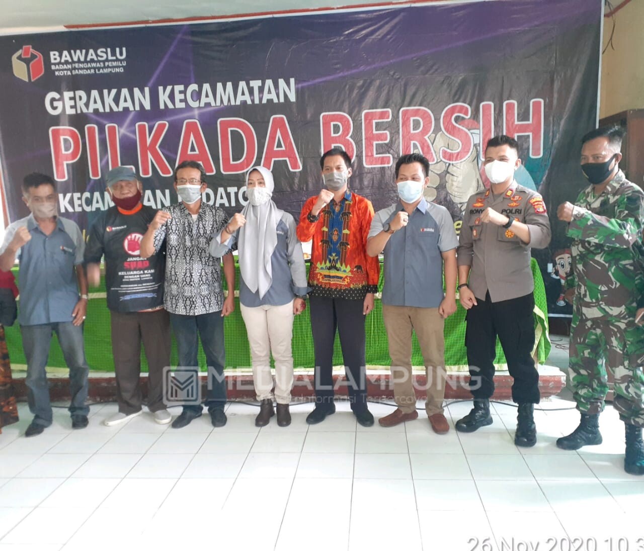 Babinsa Hadiri Kegiatan Sosialisasi Gerakan Kecamatan Pilkada Bersih