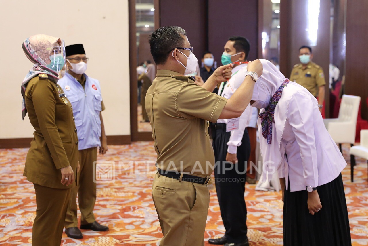 Nunik Buka Bimtek Penyuluh Anti Korupsi bagi Guru SMA dan SMK se-Lampung