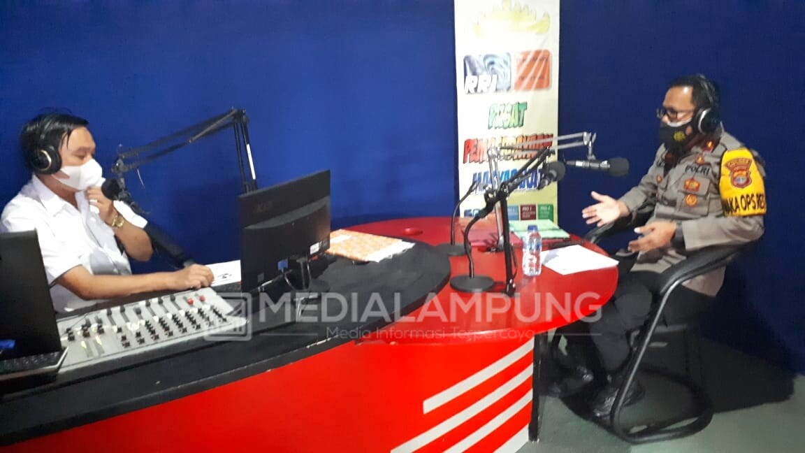 Ciptakan Kekondusifan, Polres Waykanan Lakukan Talk Show di RRI
