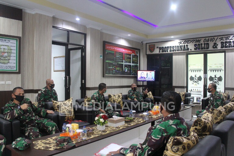 Dandim Kolonel Romas Terima Kunjungan Wasev Bidang Teritorial