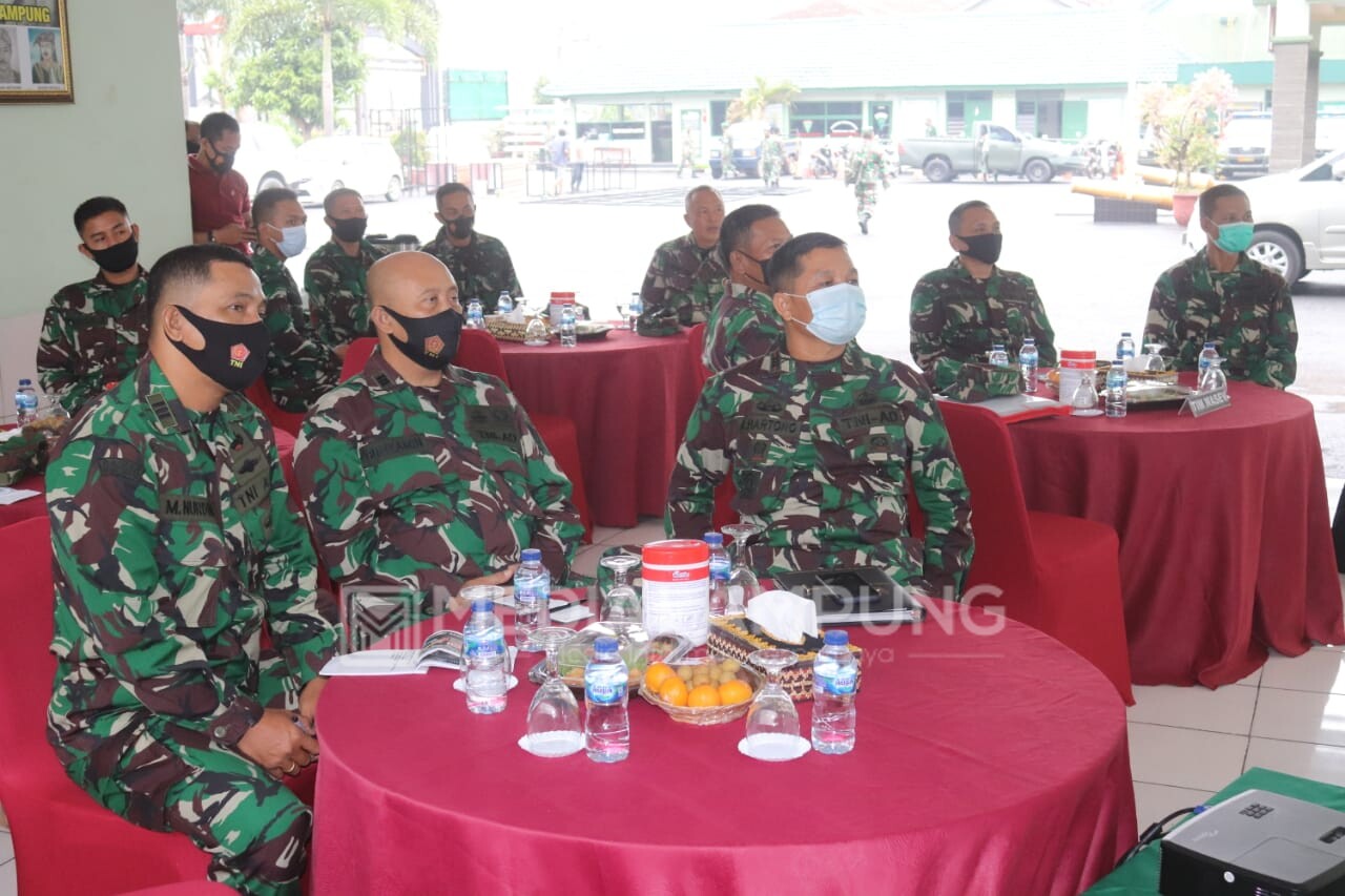Pasiter Kodim 0410 Bunyamin Terima Arahan Wasev dari Tim Kodam II/Swj