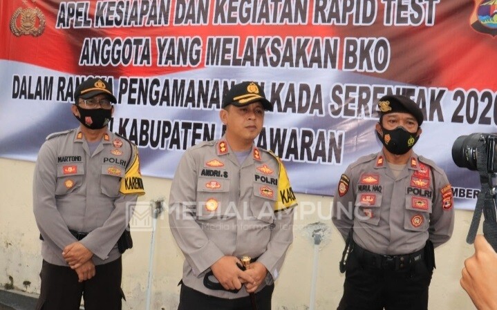 Polres Pringsewu Terjunkan 102 Personil Bantu Pengamanan Pilkada Pesawaran