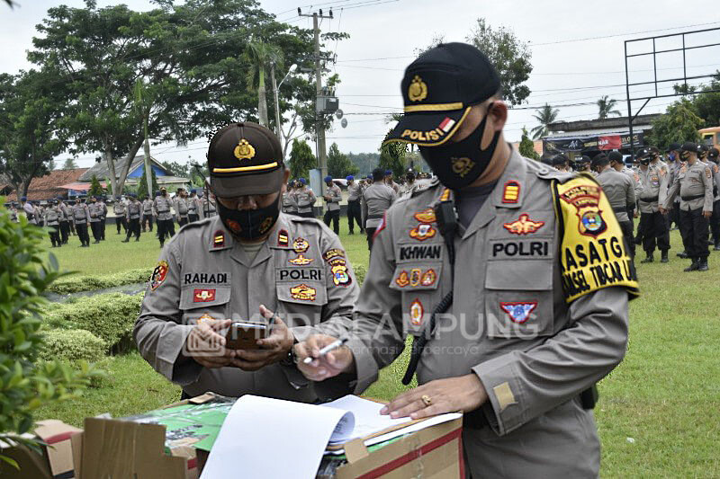 Personil BKO Polda Lampung Tiba di Polres Lamtim