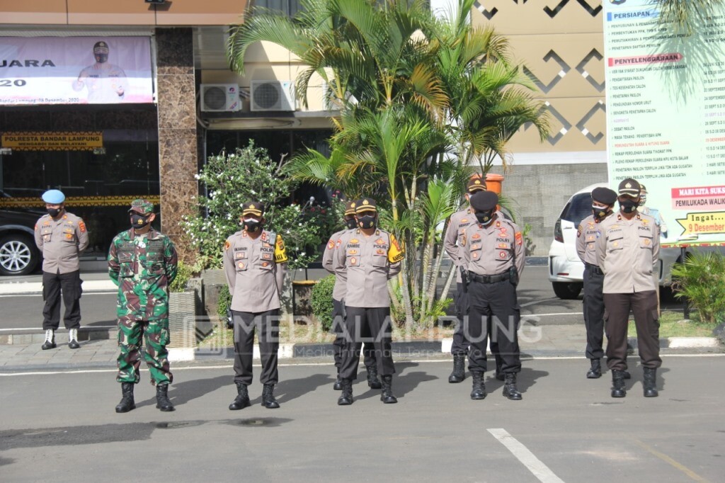 Dandim 0410 Hadiri Apel Pengamanan Pemungutan Suara