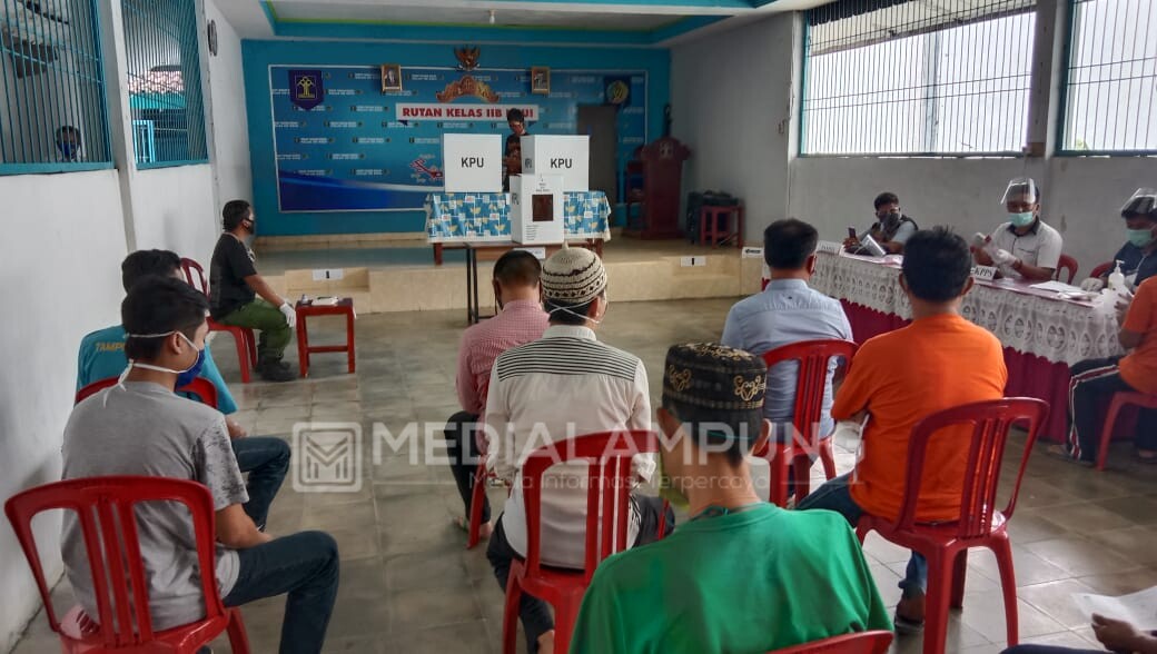 46 WBP Rutan Krui Salurkan Hak Pilihnya di Pilkada Pesbar 2020