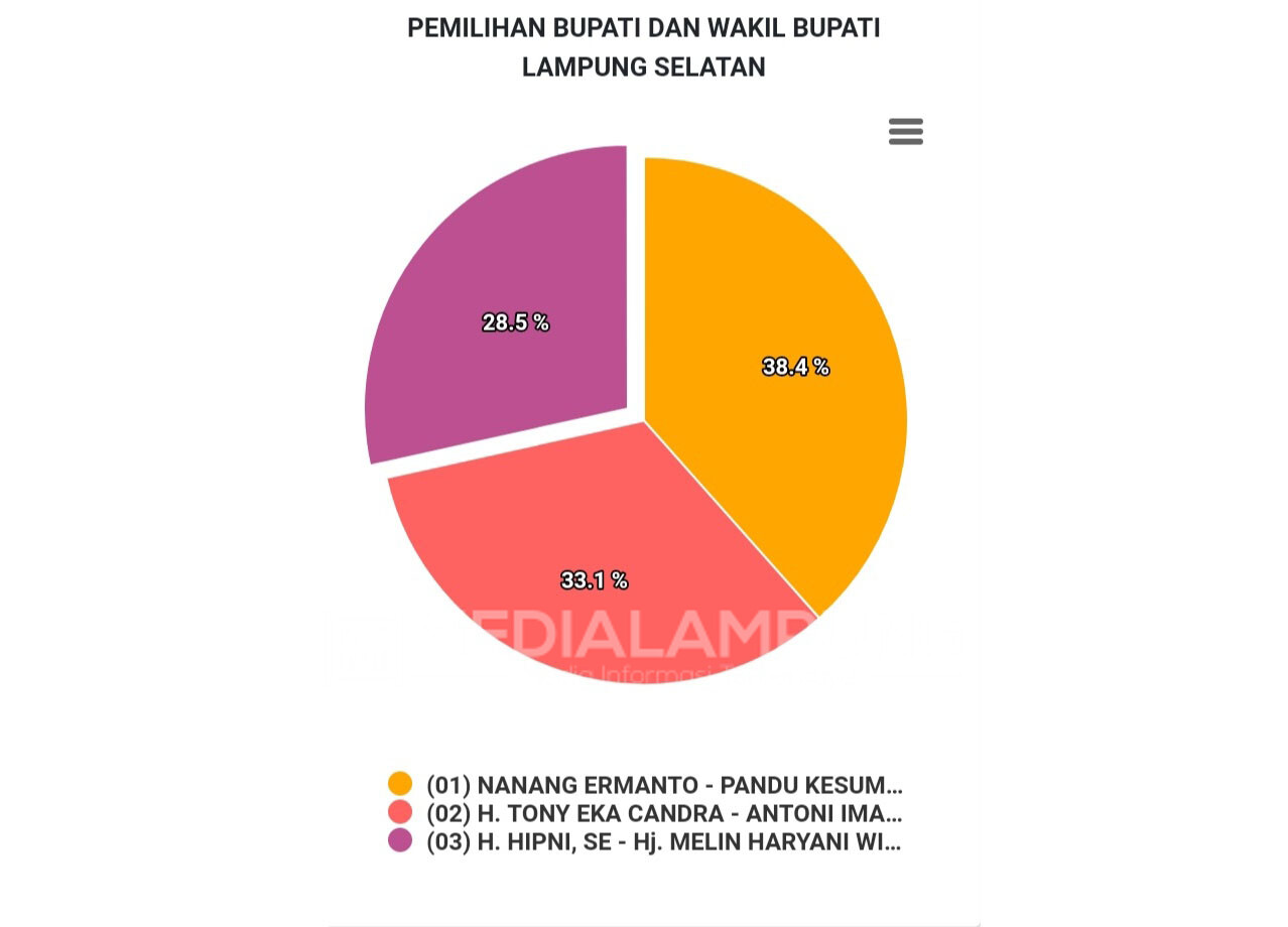 Nanang-Pandu Unggul Sementara di Pilkada Lamsel