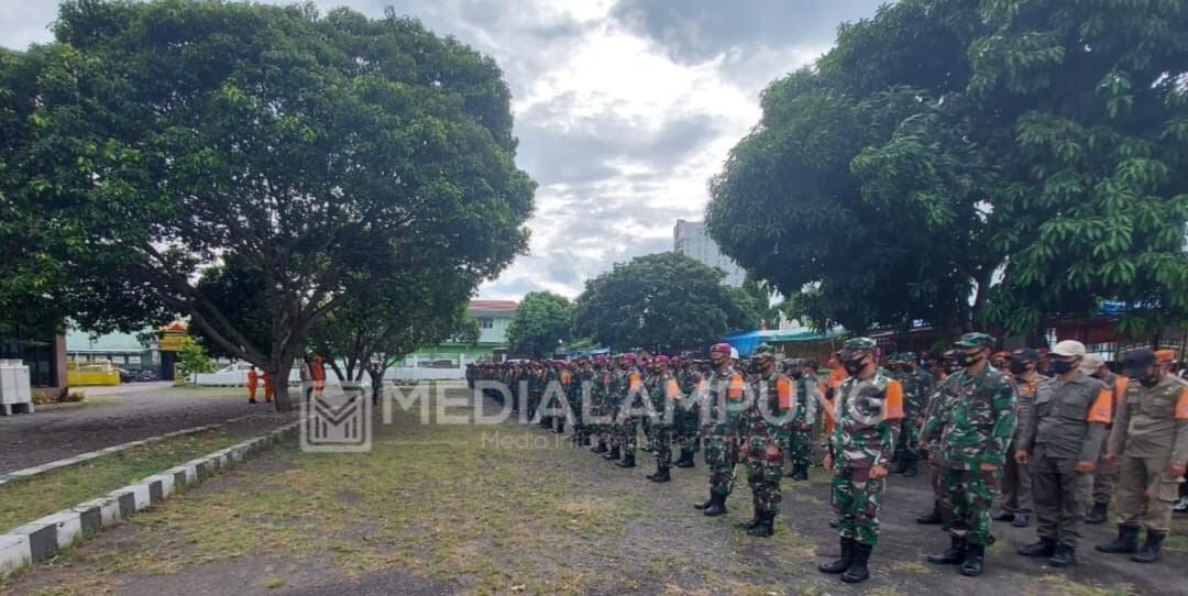 Kodim 0410 Bersama Gugus Tugas Patroli Penerapan Prokes