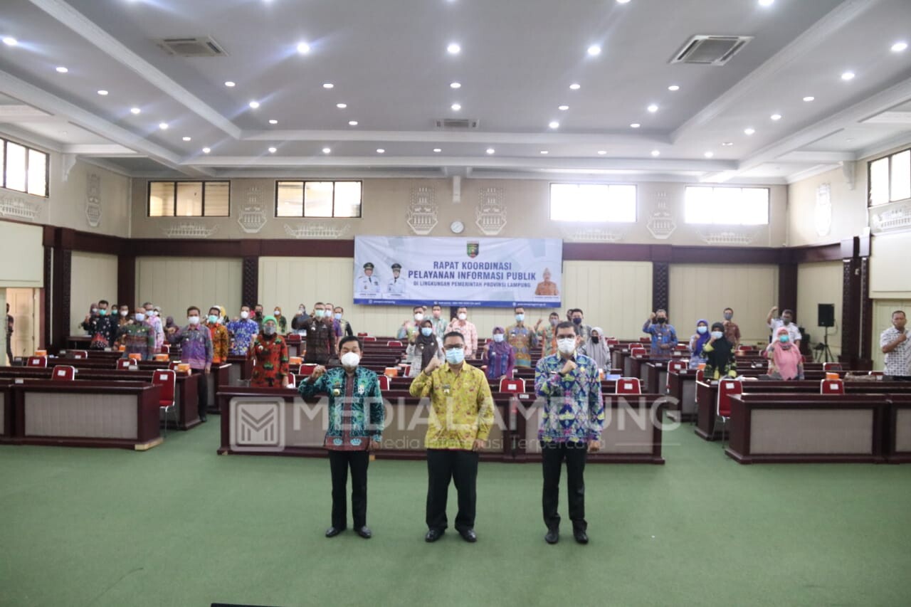 Arinal Buka Rakor Pelayanan Informasi Publik Provinsi Lampung