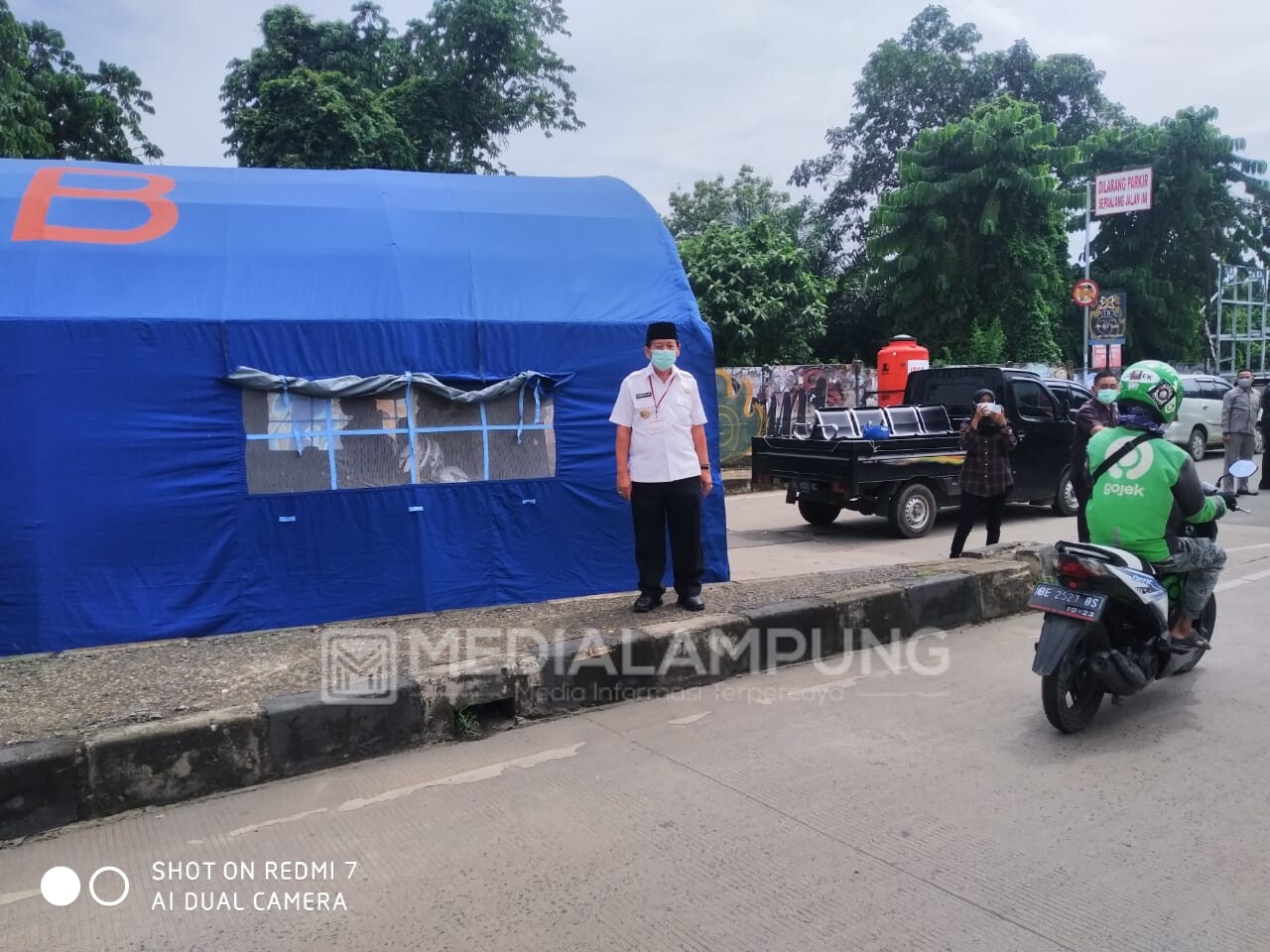 Herman HN Tinjau Pelaksanaan Razia Pendatang di Pintu Masuk Bandarlampung