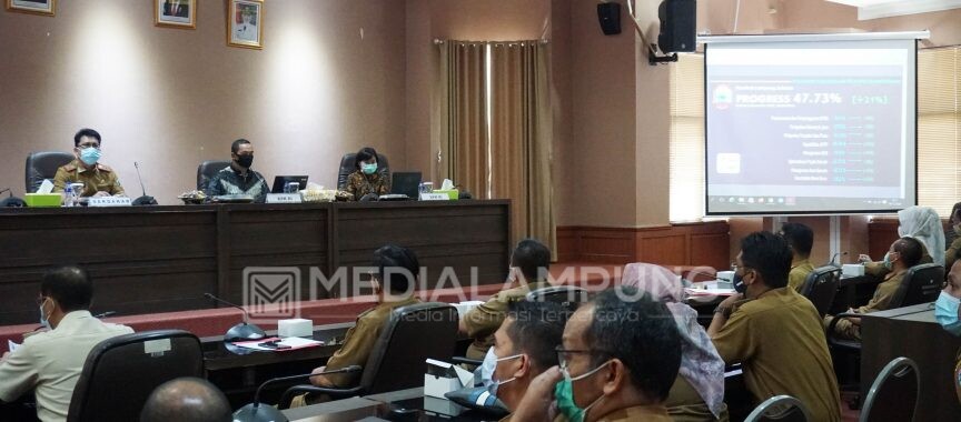 Tim Korwil IV KPK RI Monitoring dan Evaluasi MCP Pemkab Lamsel