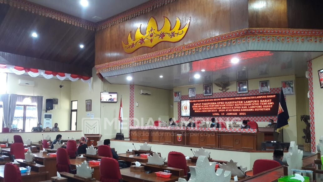 DPRD Lambar Gelar Rapat Paripurna Usulan PAW Bambang Supriadi 