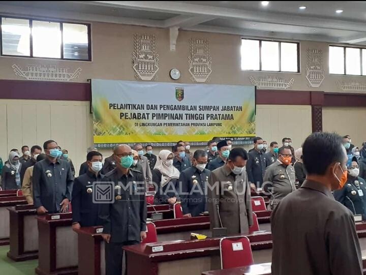 Gubernur Arinal Lantik 12 Pejabat Eselon II Pemprov Lampung