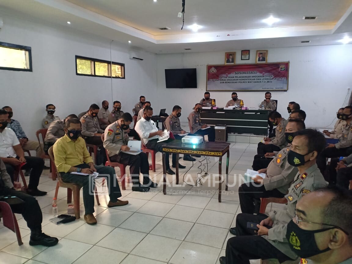 Polres Waykanan Sosialisasikan DIPA RKA-K/L